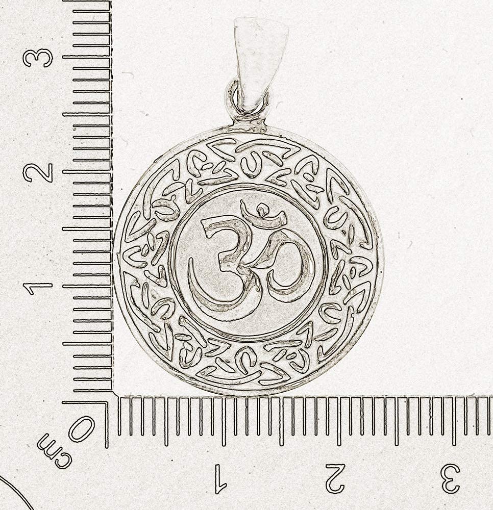 AFP Anhänger Aum Om Amulett Meditation 925 Sterling Silber AS-449