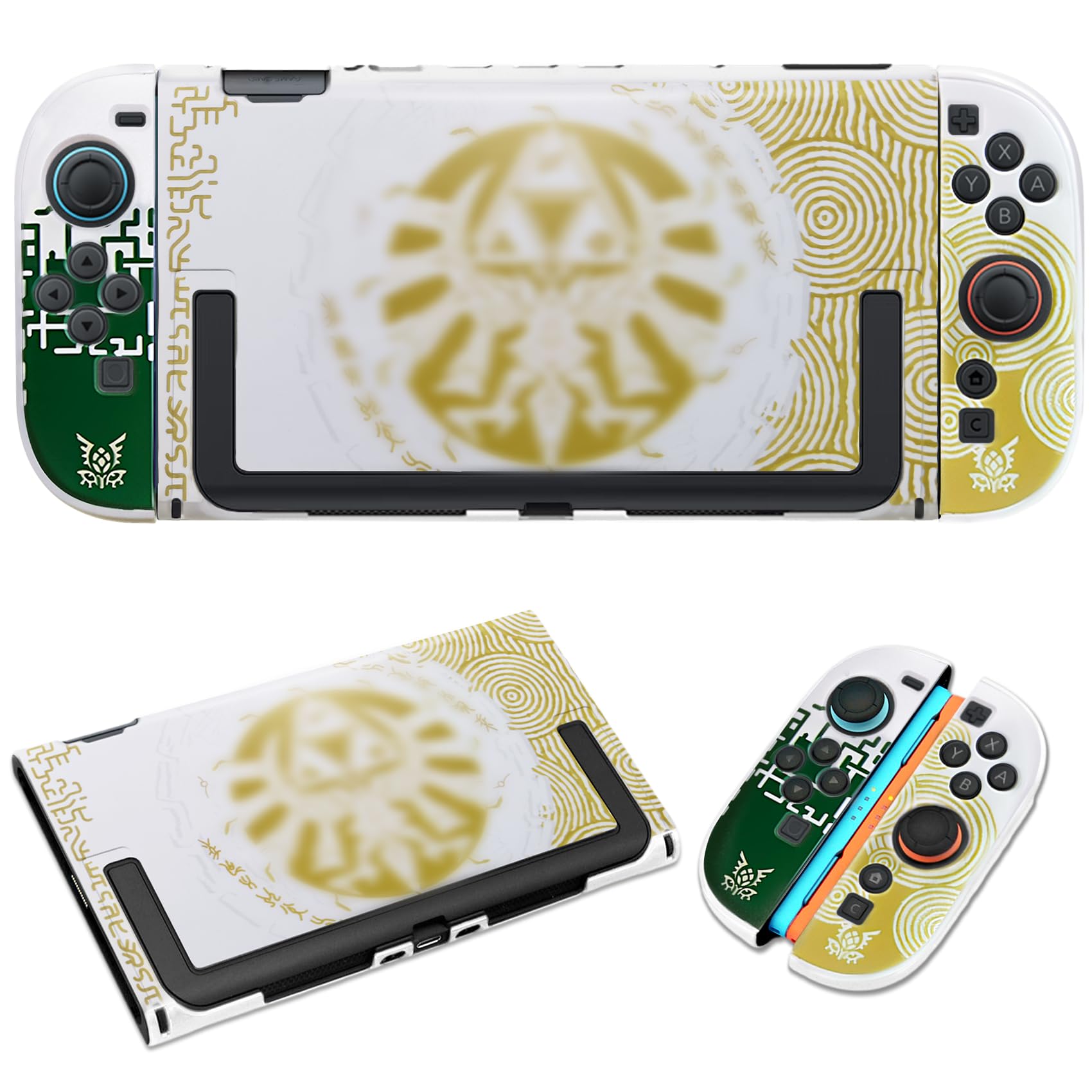 Custodia Switch 2, Cover Rigida Accessori Switch 2 (2025) per console, Antiurto e Antigraffio, Bianco Giallo