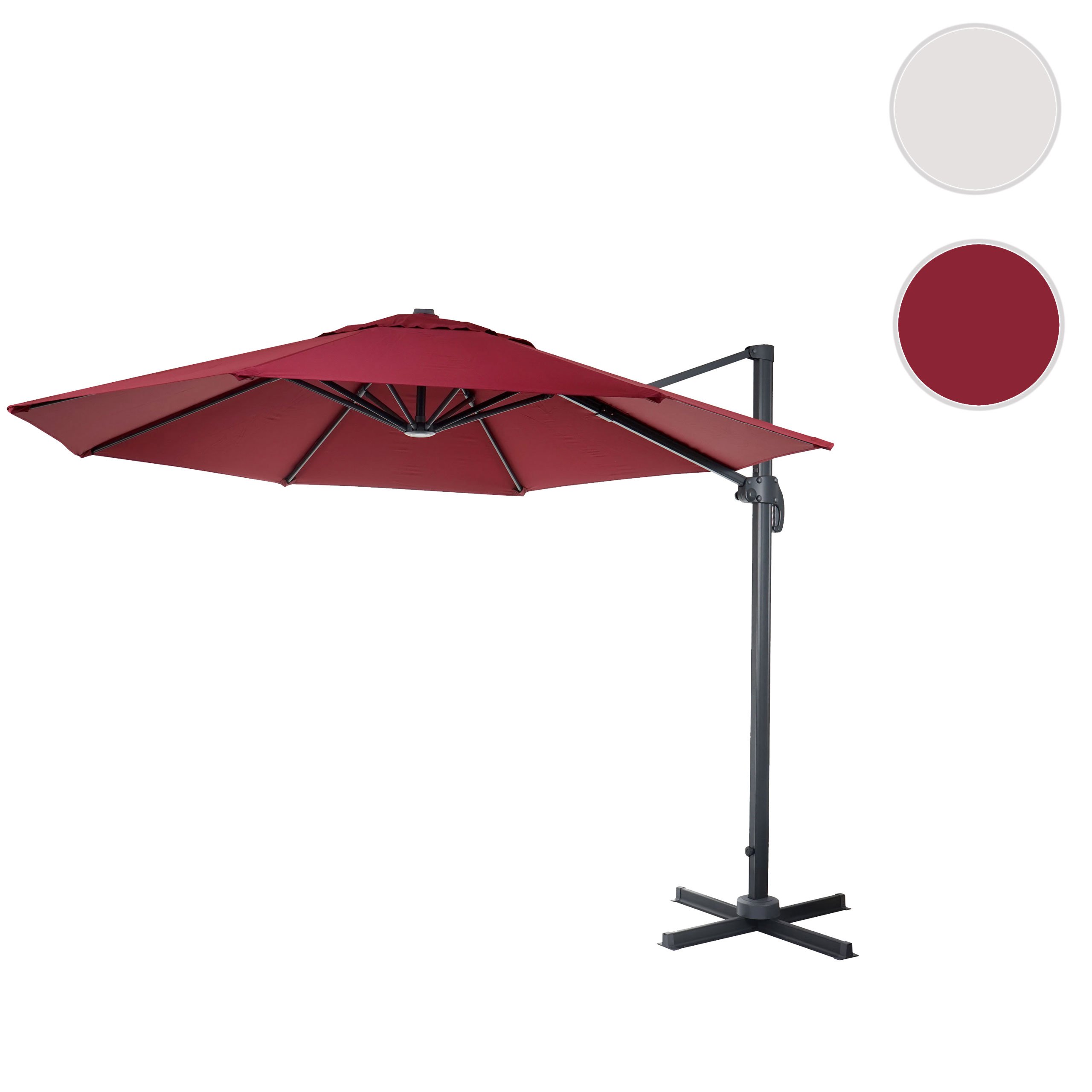 Mendler Parasol do gastronomii HWC-A96AM 3,5 m poliester