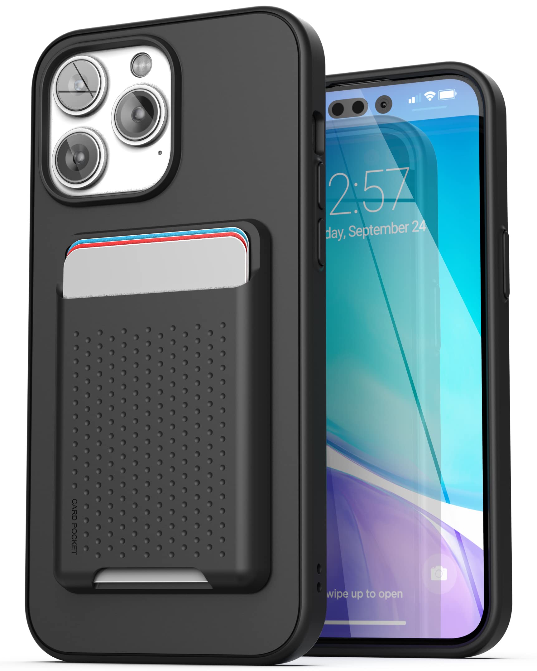 Amazon.com: ENCASED iPhone 14 Pro Max Case with Wallet Card Holder
