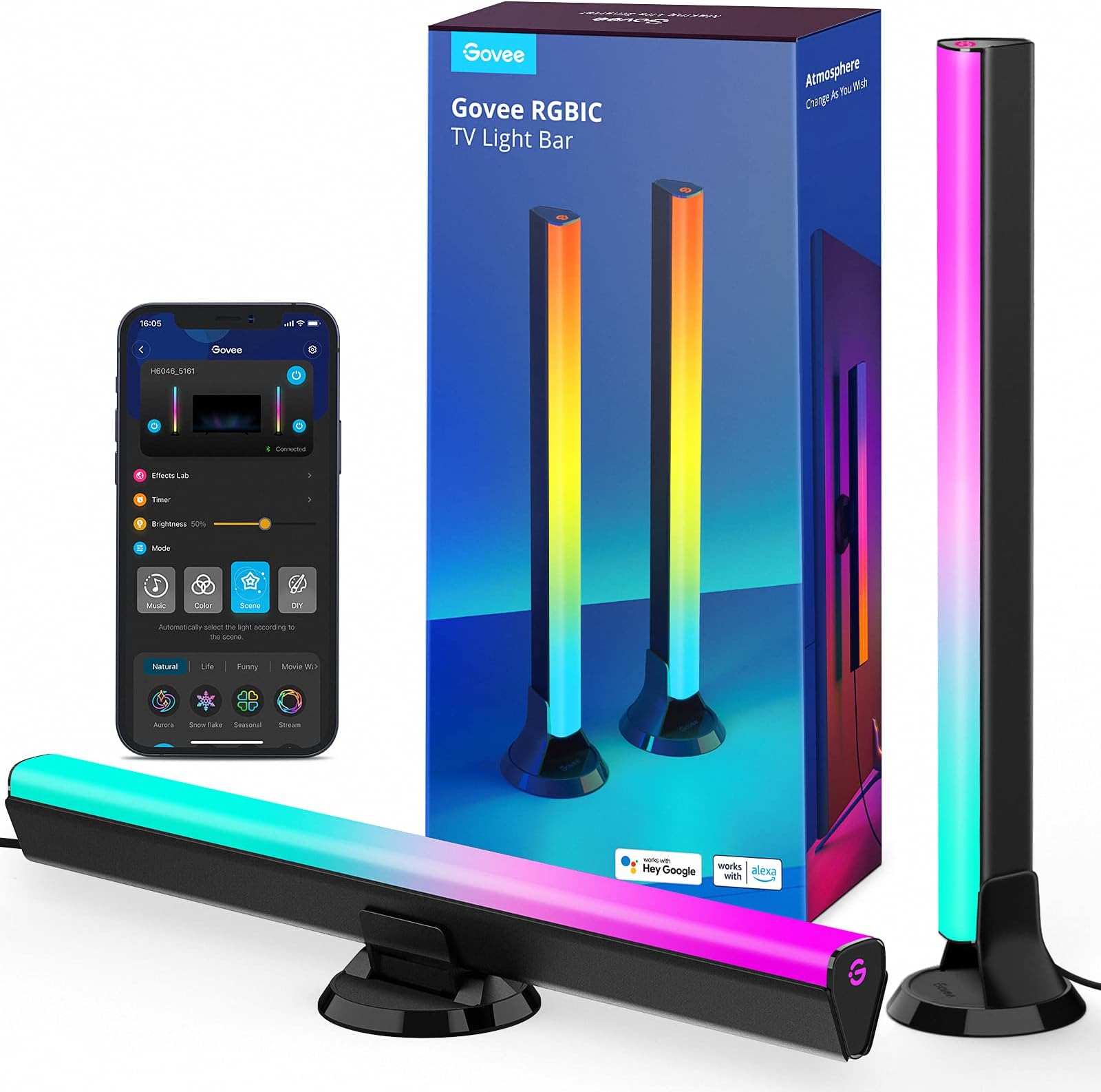 Govee TV Rétroéclairage LED WiFi Avec Caméra Pour Téléviseurs 55-65 Pouces