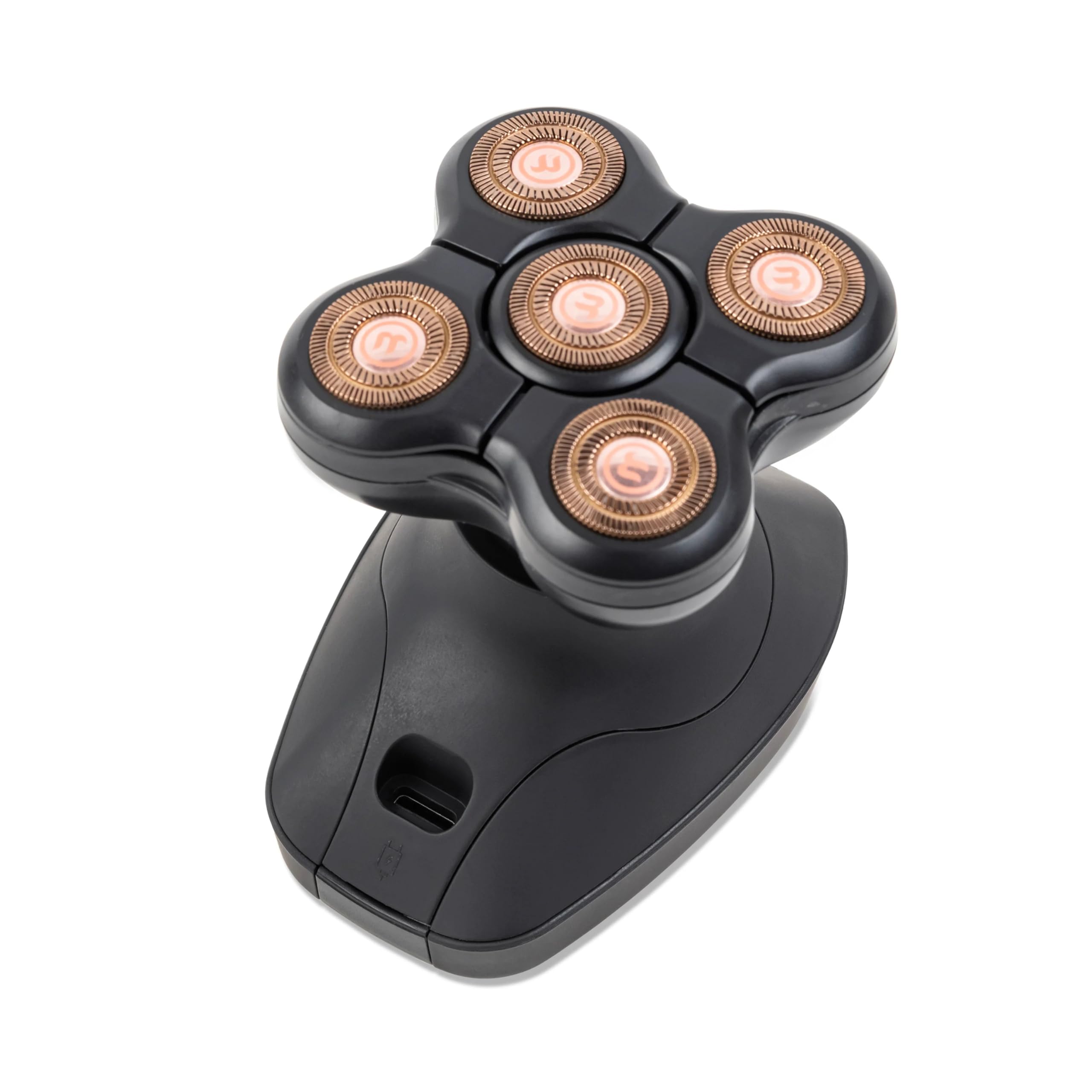 BrioRaze Head Shaver for Bald 2.0 Men, Cordless 5-in-1 Electric Razor, Mens Grooming Kit & Bald Head Shavers for Men, Rotary Shaver for Smooth Shave (Black)