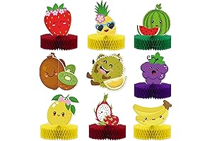 Twotti Fruit Honeycomb Centerpieces for School Cafeteria Decorations