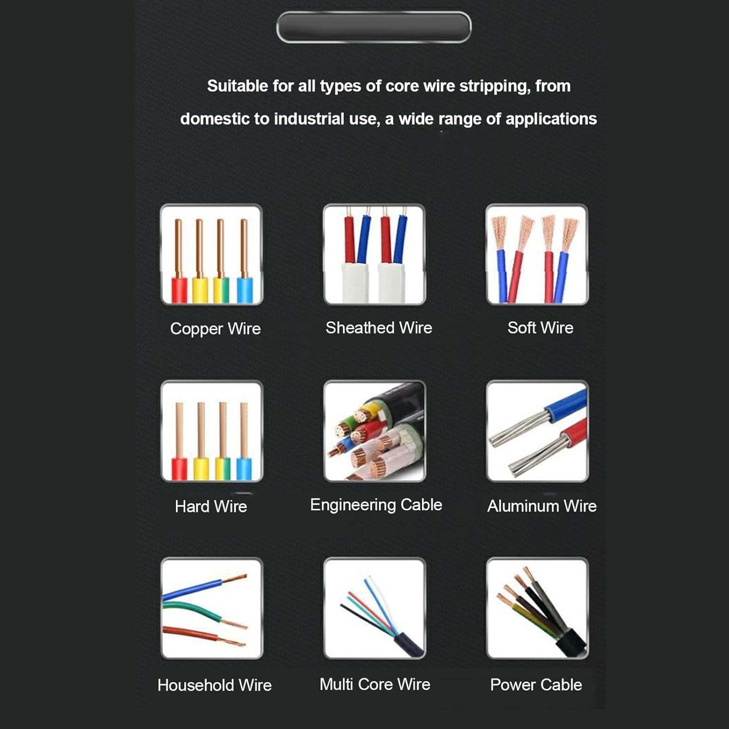 WALFRONT Wire Stripper Machine Hand Crank or Drill Drive Copper Wire Stripper Cable Stripping Tool for 0.04-1 Inch Diameter with Aluminum Alloy Steel