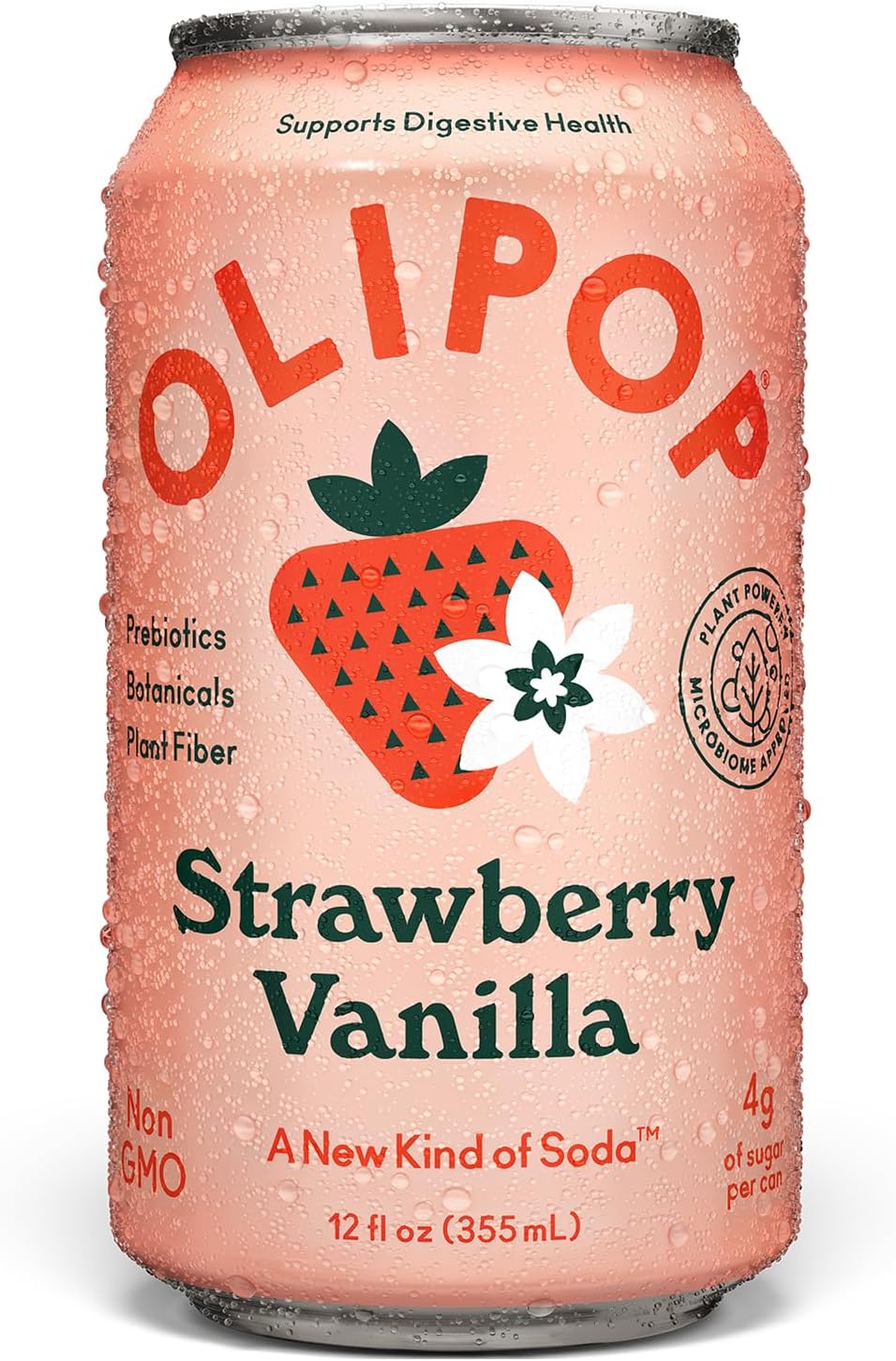 Strawberry Vanilla Sparkling Tonic, 12 Fl Oz Can