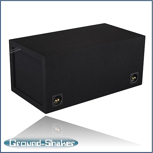 Miniatura 5 de 12 "doble ranura ventilada con puerto de paso de banda subwoofer caja de altavoz caja de tierra coctelera