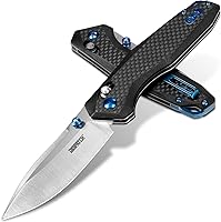 Vista 1 de Dispatch Axis Lock - Cuchillo de bolsillo plegable con clip, hoja de acero D2 de 3.27 pulgadas y mango de fibra de carbono, cuchillos plegables