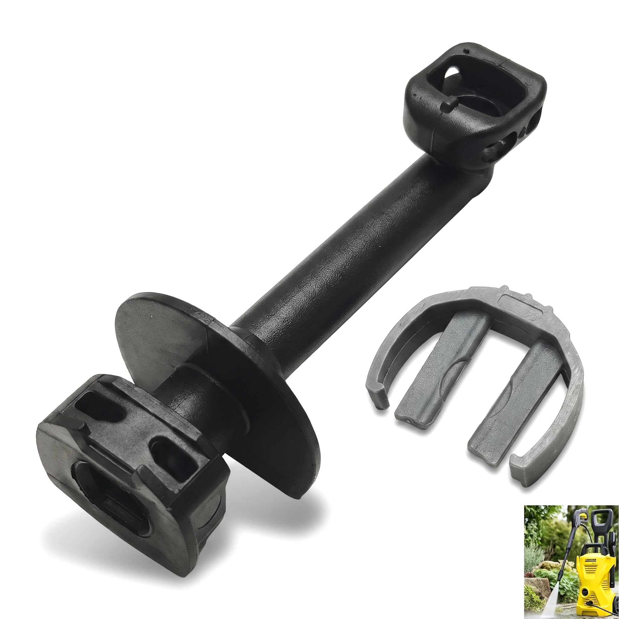 Elbow Outlet Pipe with Clamp, Replacement Part Fits for Karcher K2, Fits for Karcher K3, Fits for 4.064-047.0, Fits for 40640470, Fits for 5.064-110.0, Fits for 5064110​ High Pressure Cleaner