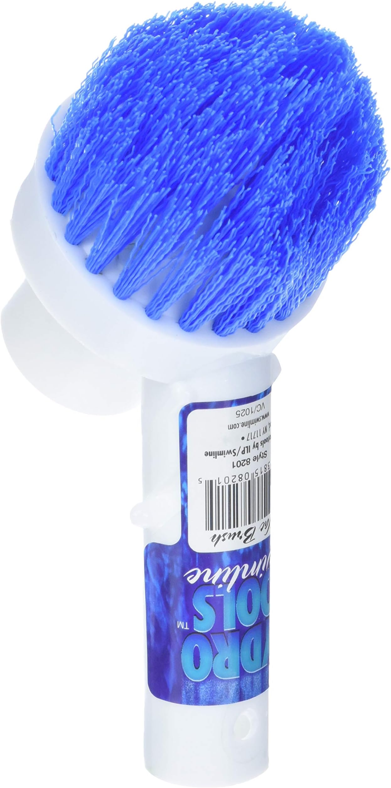 SWIMLINE HYDROTOOLS Pool Floor Wall Step Brush for Inground & Above Ground Pools | Telepole & Vacuum Hose Compatible Corner & Step Vac Brush for Tight Spaces & Debris Removal