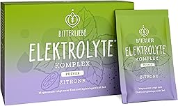 BitterLiebe Elektrolyte Komplex - Elektrolyt Pulver ohne Zucker - Unterstützt Flüssigkeitshaushalt & Elektrolytgleichgewicht - Ideal bei Sport & Kater mit Kalium und Magnesium - Zitrone - 1x200g