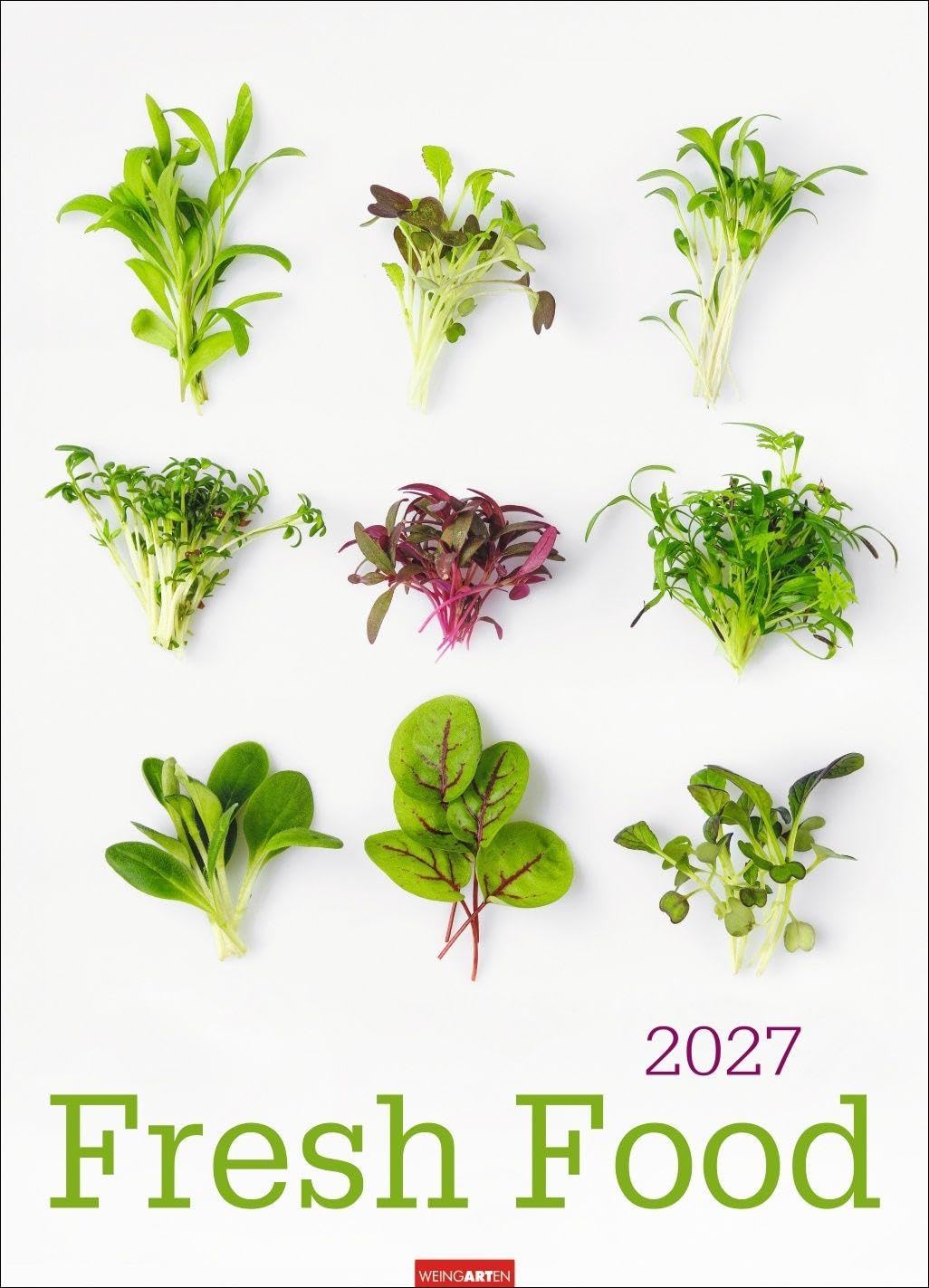 Calendrier Cuisine 2027 Fresh Food grand format affiche photos stylées