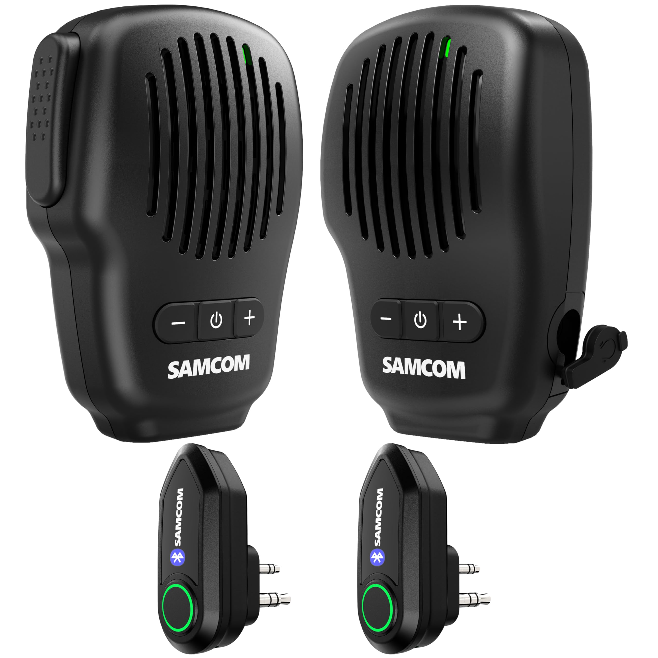 SAMCOM Wireless Bluetooth Walkie Talkie Mic with 2 Pin Dongle