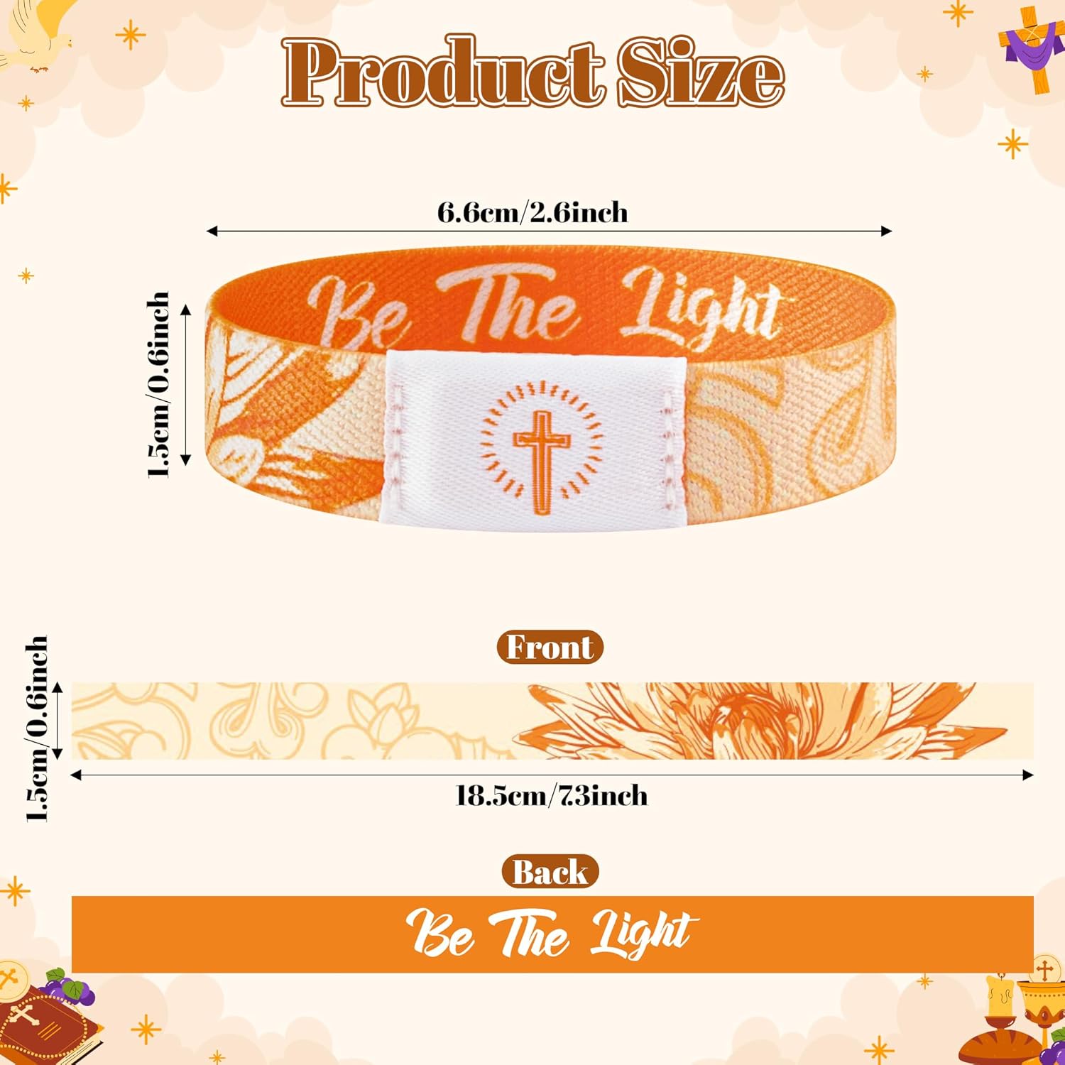 NFC Bible Verse Bracelet Religious Daily Bible Verse Nfc Bracelets Inspirational Christian Friendship Accessory Men Women Teen Birthday Jewelry Gift Party Supplies - Image 2