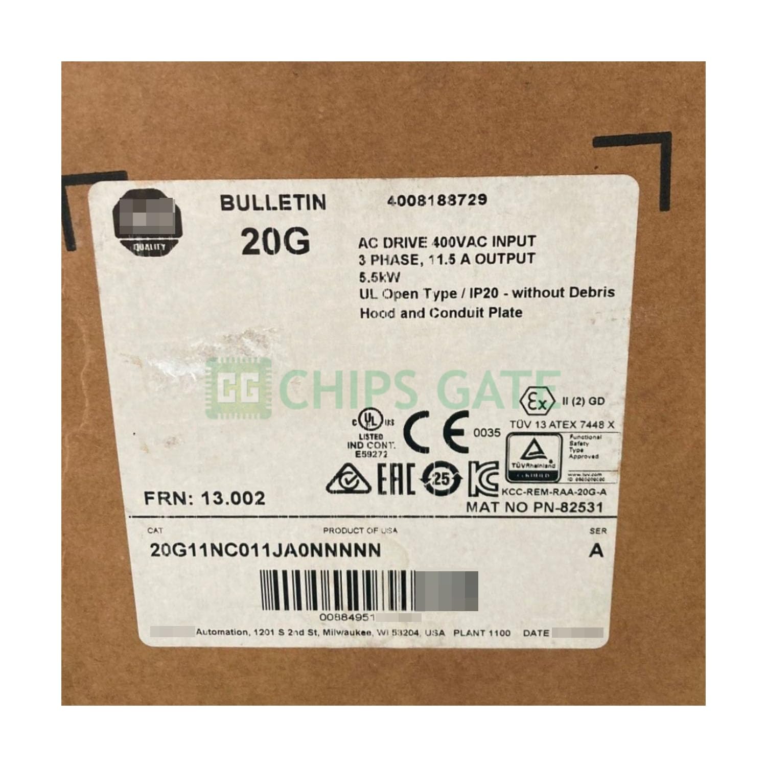 1PCS 20G11NC011JA0NNNNN New 20G11NC011JA0NNNNN with Box