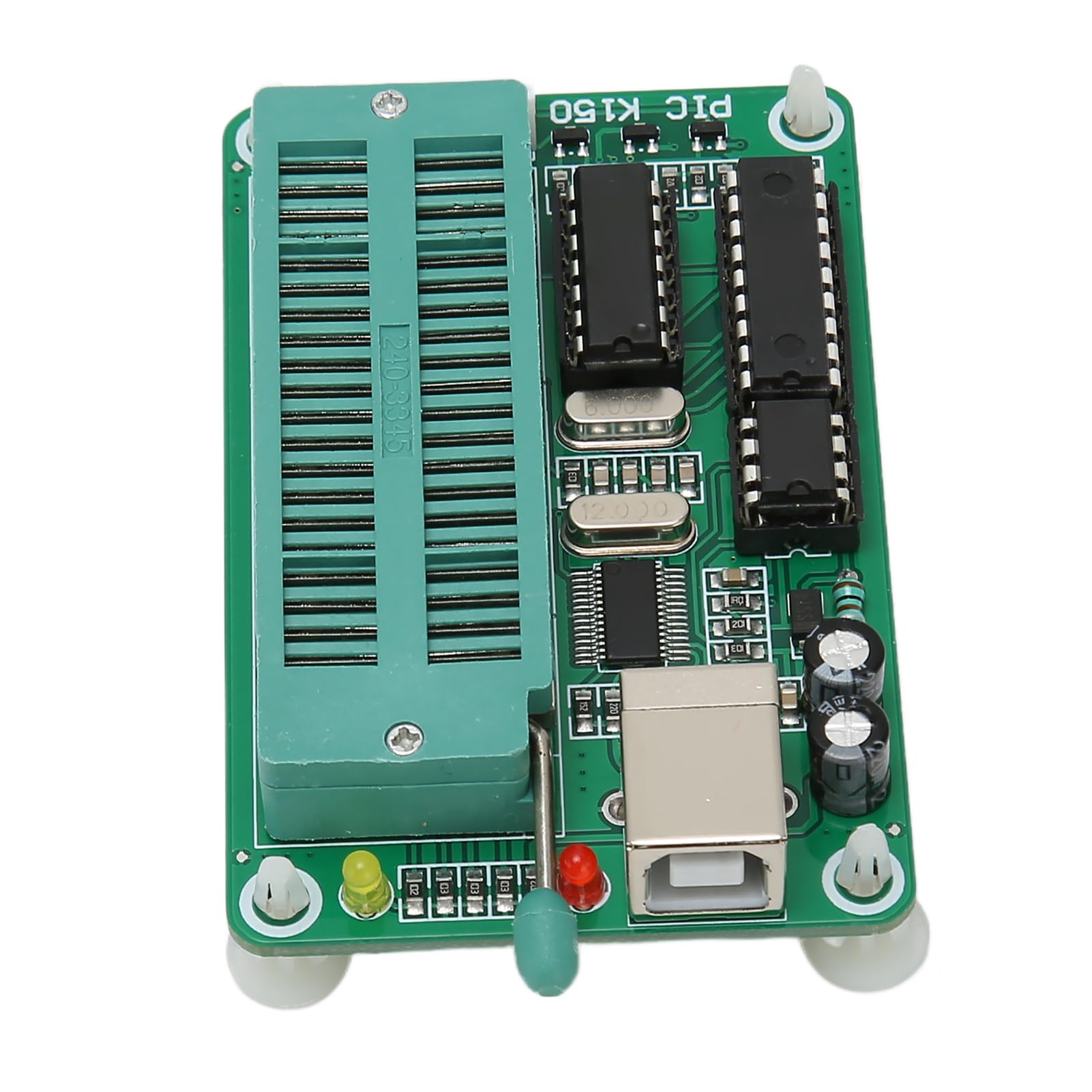 Programmatore per Microcontroller PIC K150 Ad Alta velocità, Presa di Programmazione DIP a 40 Pin, Design Compatto, per Masterizzazione di Chip PIC, modalità di Comunicazione USB