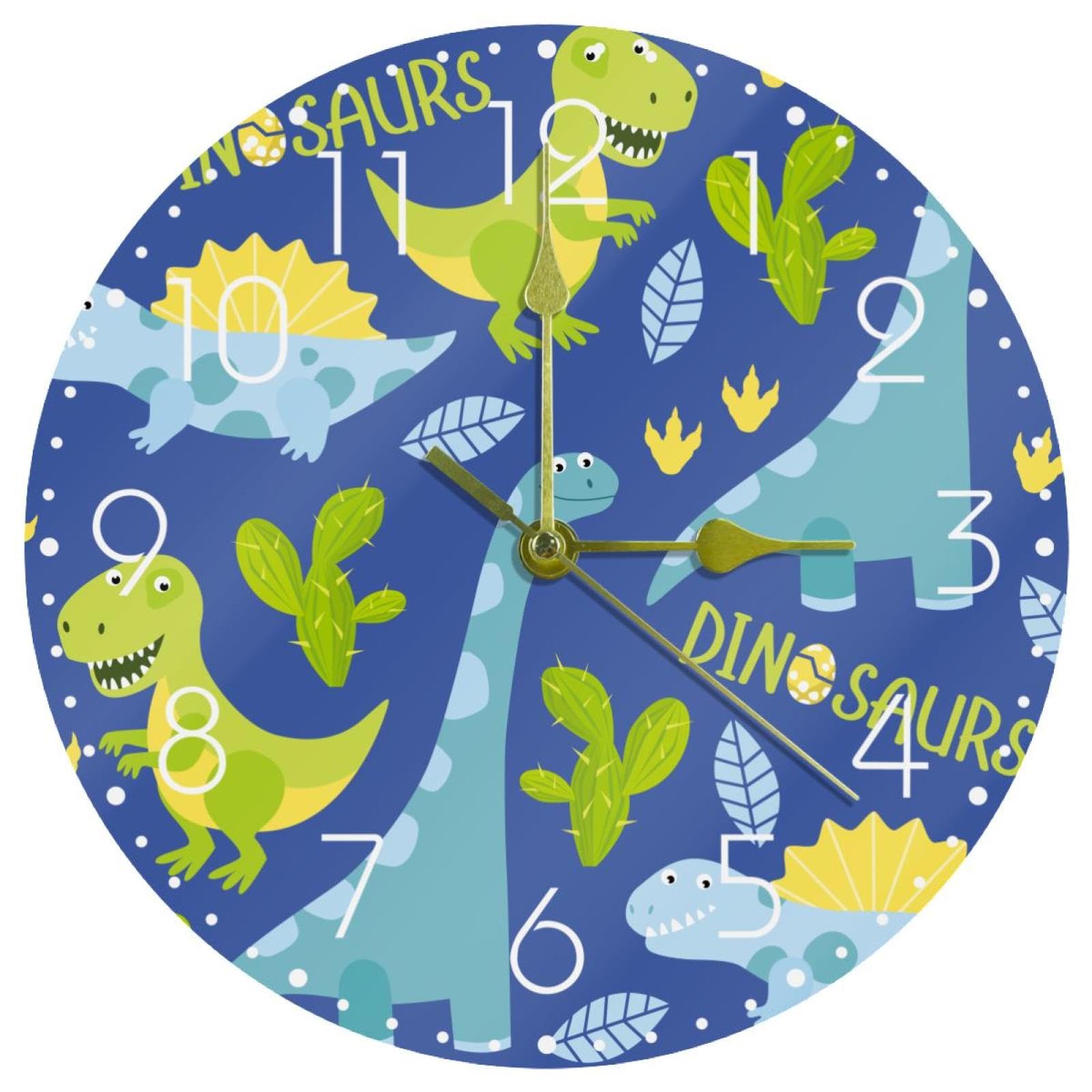 Horloge murale ronde silencieuse en acrylique sans tic-tac pour salon