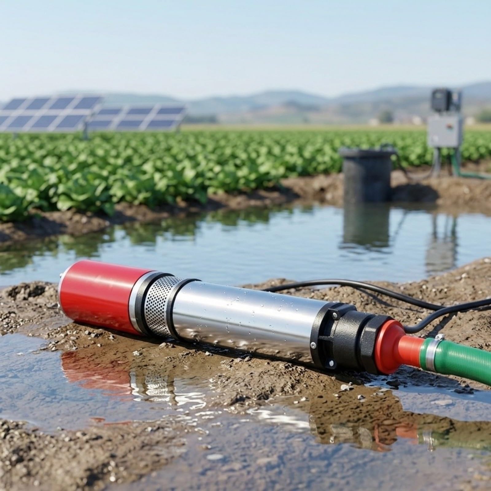 Pompa sommersa per irrigazione e campeggio, 12 V CC, altezza di portata 25