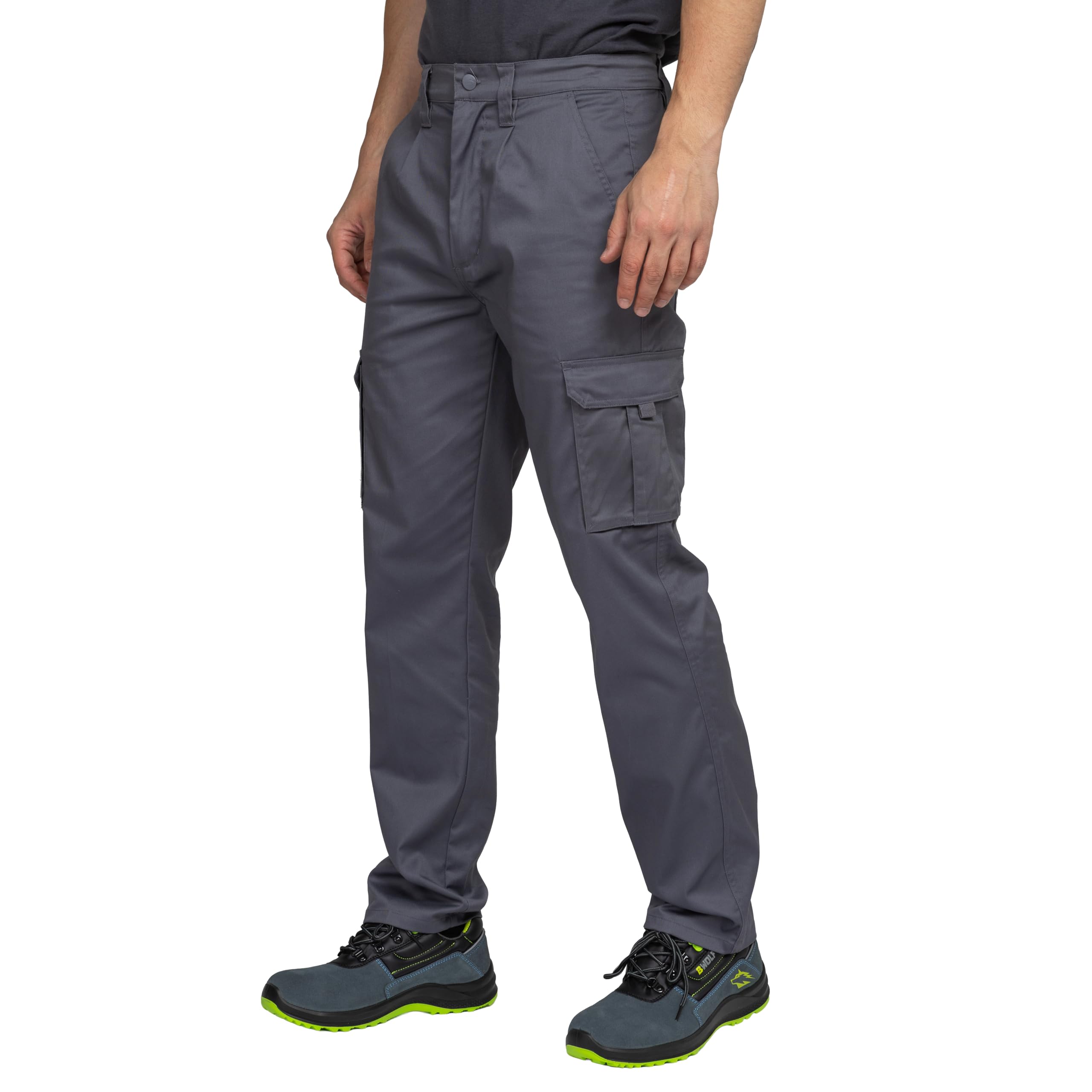 BWOLF Prime Cargo Pantalón de Trabajo para Hombre con Elastano, Pantalón Cargo Hombre Elástico para Hombre Algodón - Poliéster - Elastano, S - 4XL