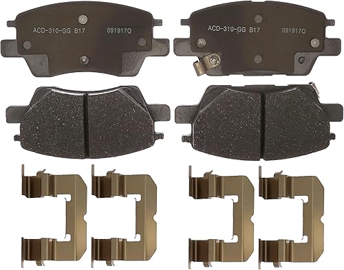 ACDelco Silver 14D1844CH Juego de pastillas de freno de disco delantero de cerámica