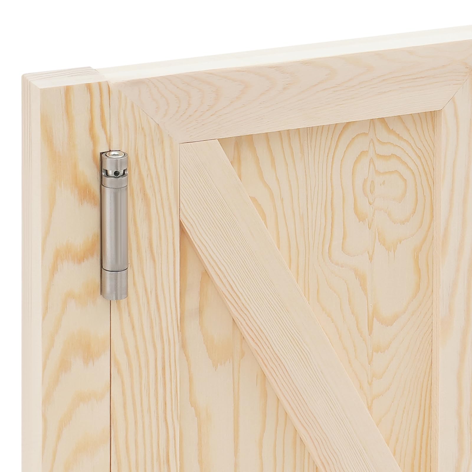 Lot de 2 portes battantes, porte à lamelles en bois de pin, 70 x 90 cm, kit complet de portes de salon, retour automatique de porte, portes de bar, portes à charnière, portes battantes en bois massif
