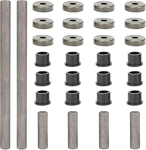 Miniatura 5 de Qagea Kit de bujes de brazo de control de brazo en A resistente con tapas de sello de cubierta antipolvo y collares de eje apto para Yamaha Banshee