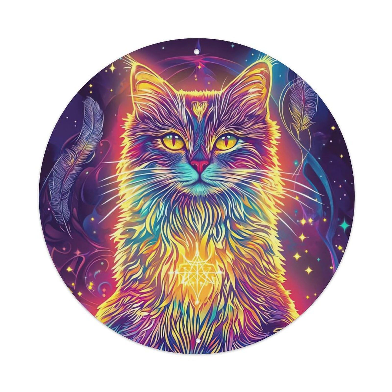 Animal Artwork Magical Kitten Metal Tin Sign