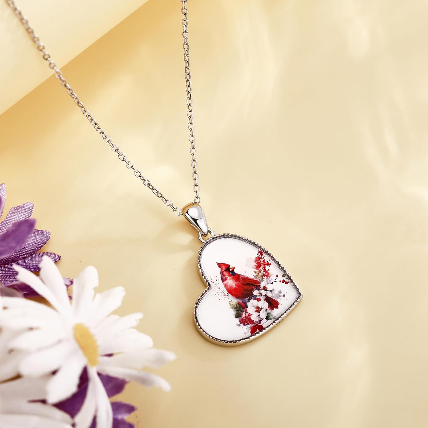 Cardinal Blue Jay Bird Necklace 925 Sterling Silver Animal Gifts Pendant Jewelry Gifts for Women Lovers