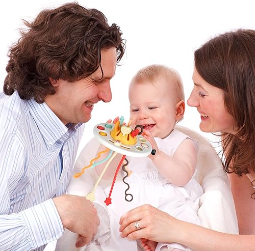 Miniatura 6 de Juguetes Montessori para niños de 1 año o más, juguetes sensoriales de cuerda para niños de 1 a 3 años, de silicona de grado alimenticio, regalos de