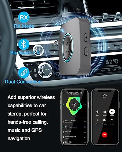 Miniatura 5 de LAICOMEIN - Receptor transmisor Bluetooth, adaptador Bluetooth 2 en 1 V5.0, transmisor inalámbrico para TV, PC, MP3, gimnasio, avión, receptor