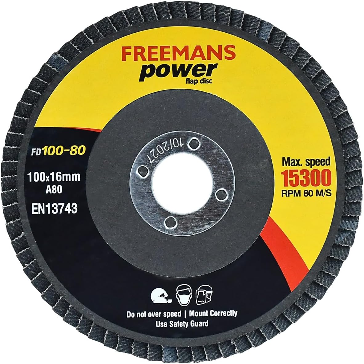 FREEMANS Flap Discs 100-80 gritt A80 (Set of 20pcs)…