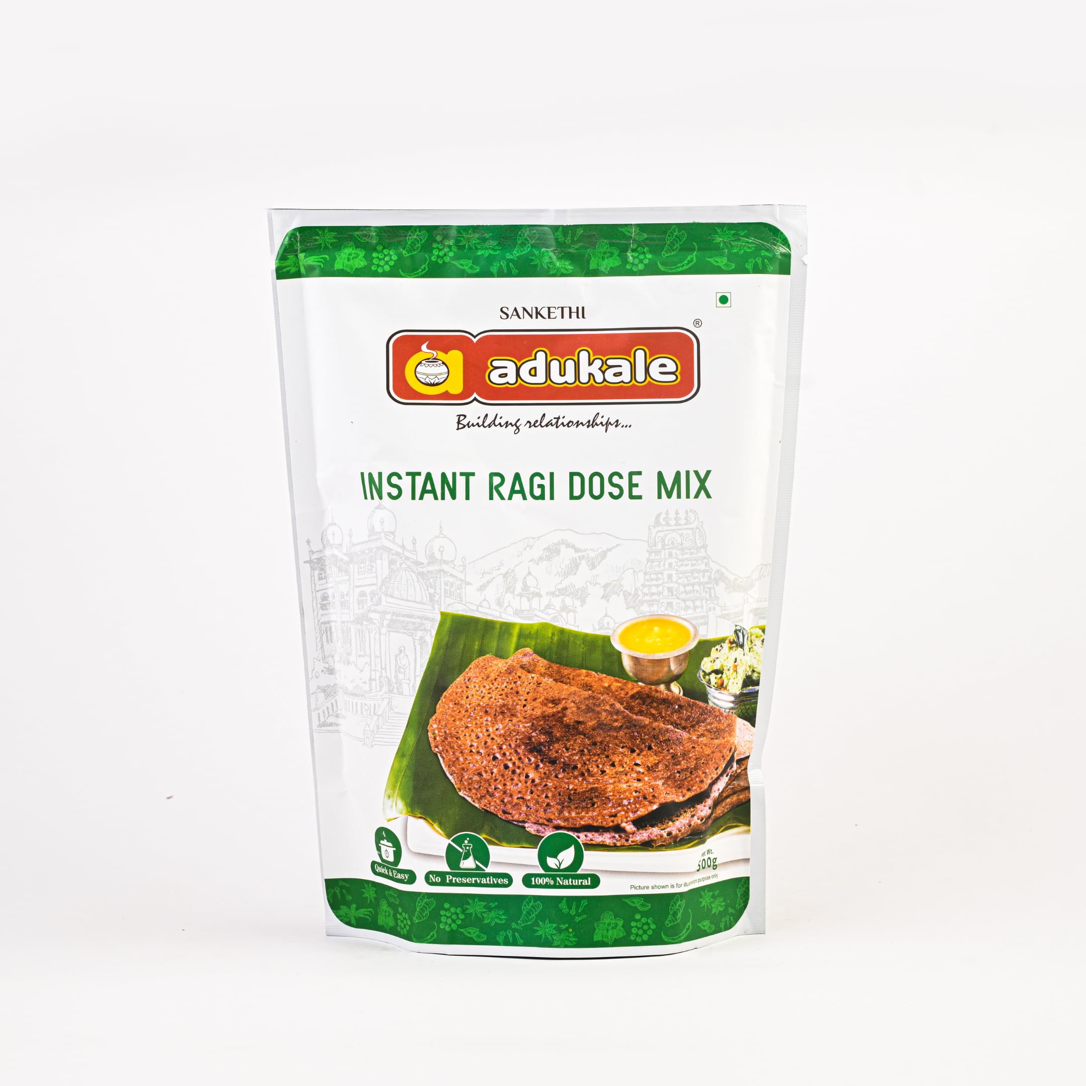 Adukale Instant Ragi Dosa Mix | Healthy Breakfast | 500g Pack (B076BPD5C8) Amazon Price History, Amazon Price Tracker