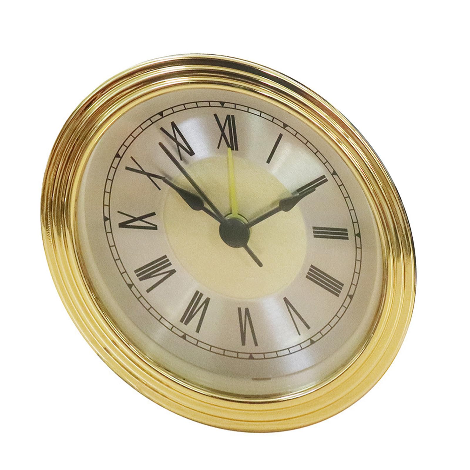 Maxtonser Multifunctional 3Inch Clock Insert Replacement with or Roman Numeral Display Snooze Clock Head for Craft Projects