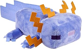 Mattel Minecraft Plush Toy, Collectible Blue Axolotl Soft Doll Inspired by Video Game Character, 8-inch