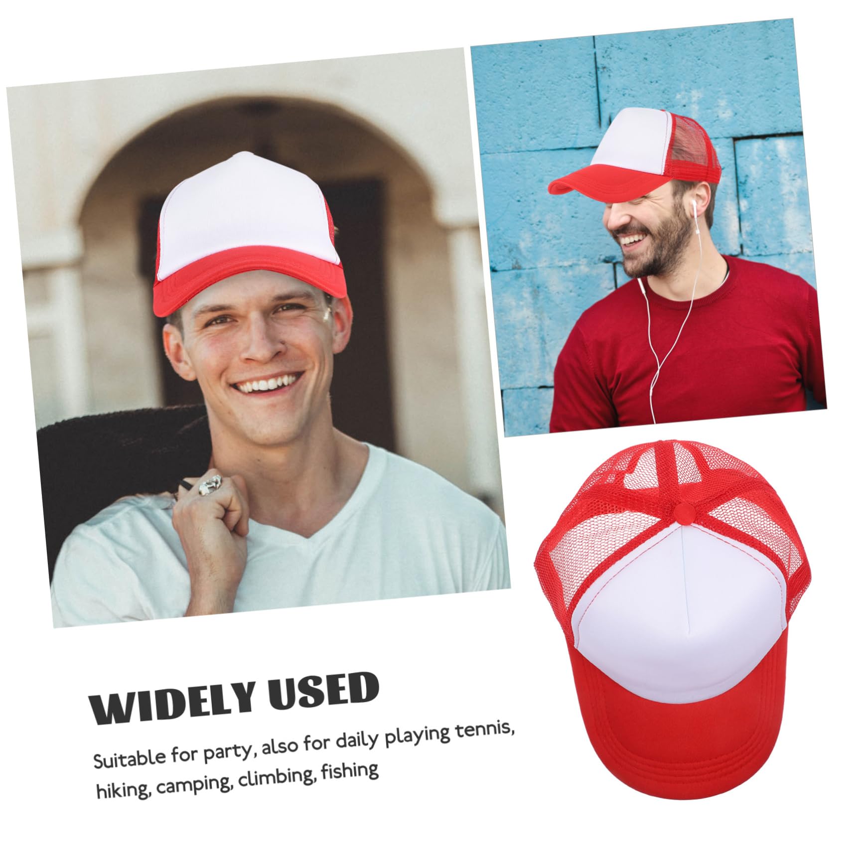 10pezzi Cappellini da Baseball in Rete per Sublimazione Vuoti per Stampa Trasferimento Termico Cappellini Fai da Te Personalizzabili Leggeri e Traspiranti per attività all Aperto