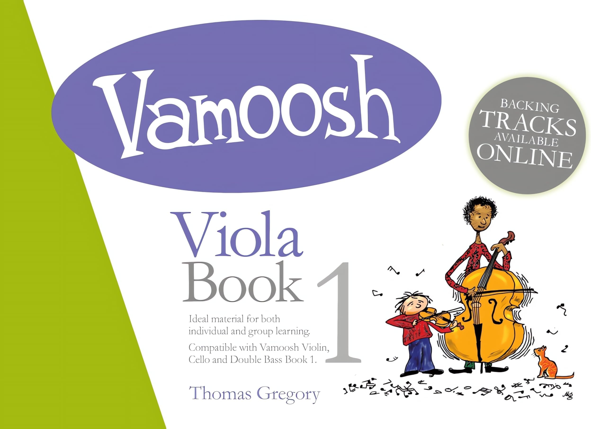 Vamoosh: Viola Book 1 | Beginner Sheet Music Book for Students and Teachers |Fun Step-by-Step Tutor with Online Backing CD, Easy to Follow Lessons, and Engaging Pieces for Early String Learners