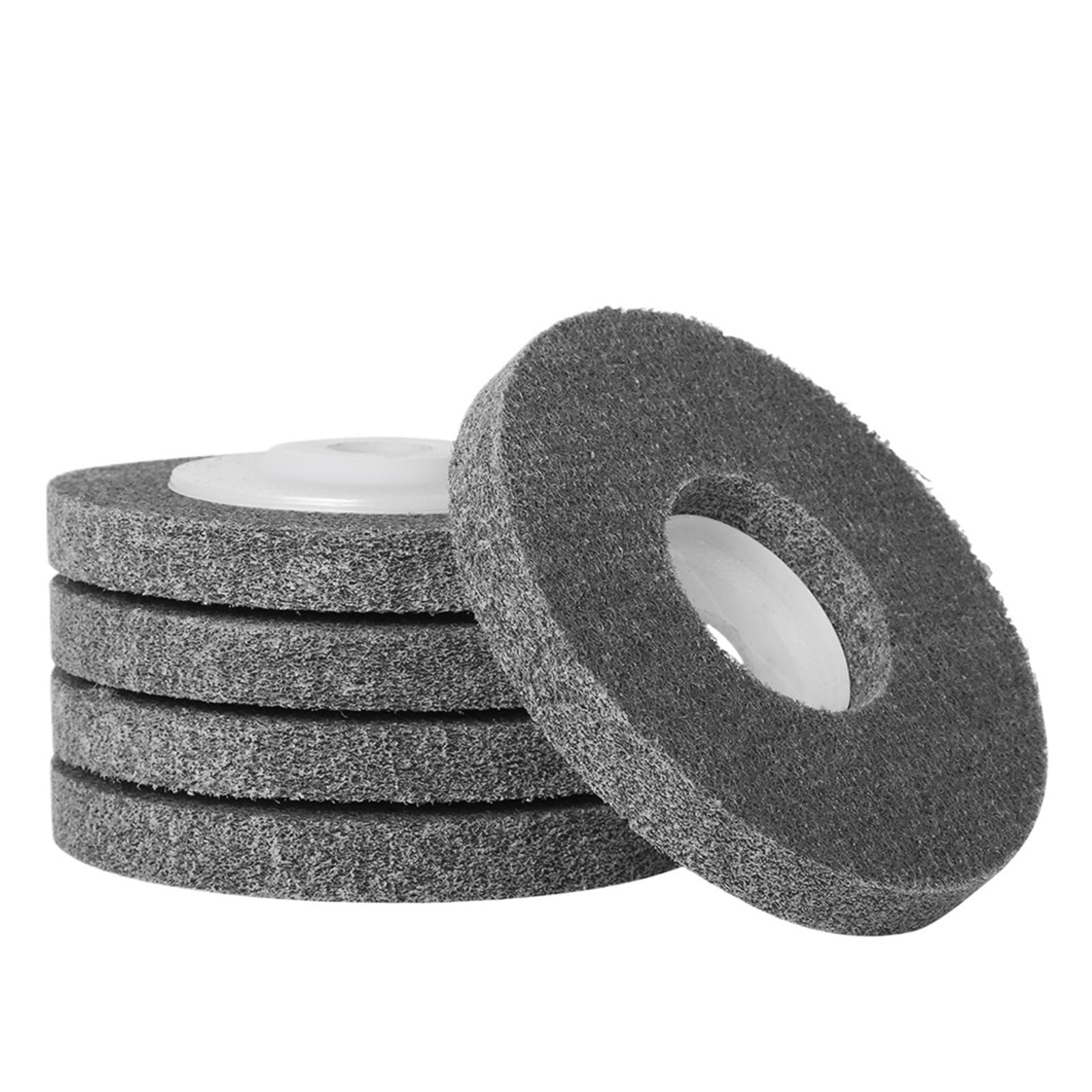 4,5 Pollici 115 mm 5 Pollici Nylon Fibra lucidatura Ruota Non Tessuto Disco abrasivo 125 mm Foro 7/8 "Molla di lucidatura for Metallo(5,5 inch)