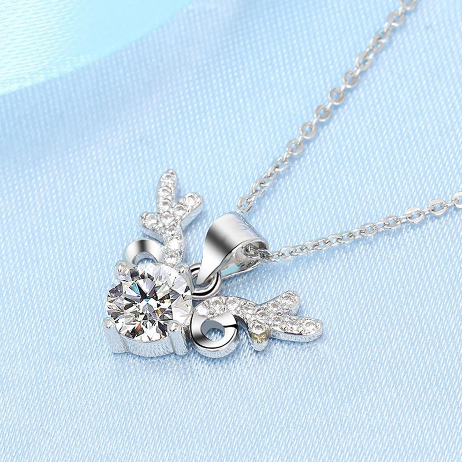 Naszyjnik damski 9K / 14K / 18K / 18K, geometryczny i okrągły łańcuszek z diamentem i moissanitem, wisiorek naszyjnik damski srebrny
