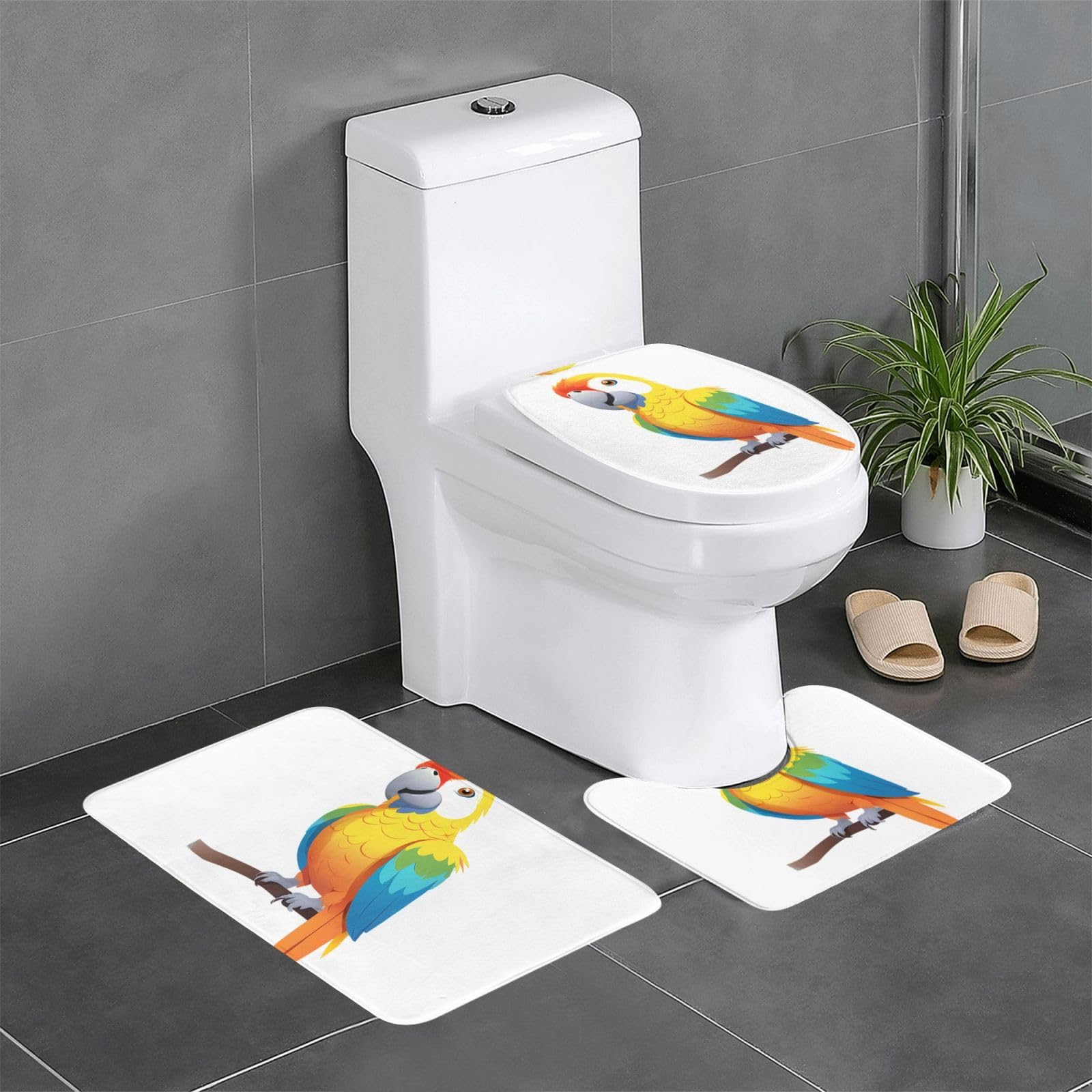 Tapis de sol de salle de bain anti-glisse lot de 3 WHJSSF
