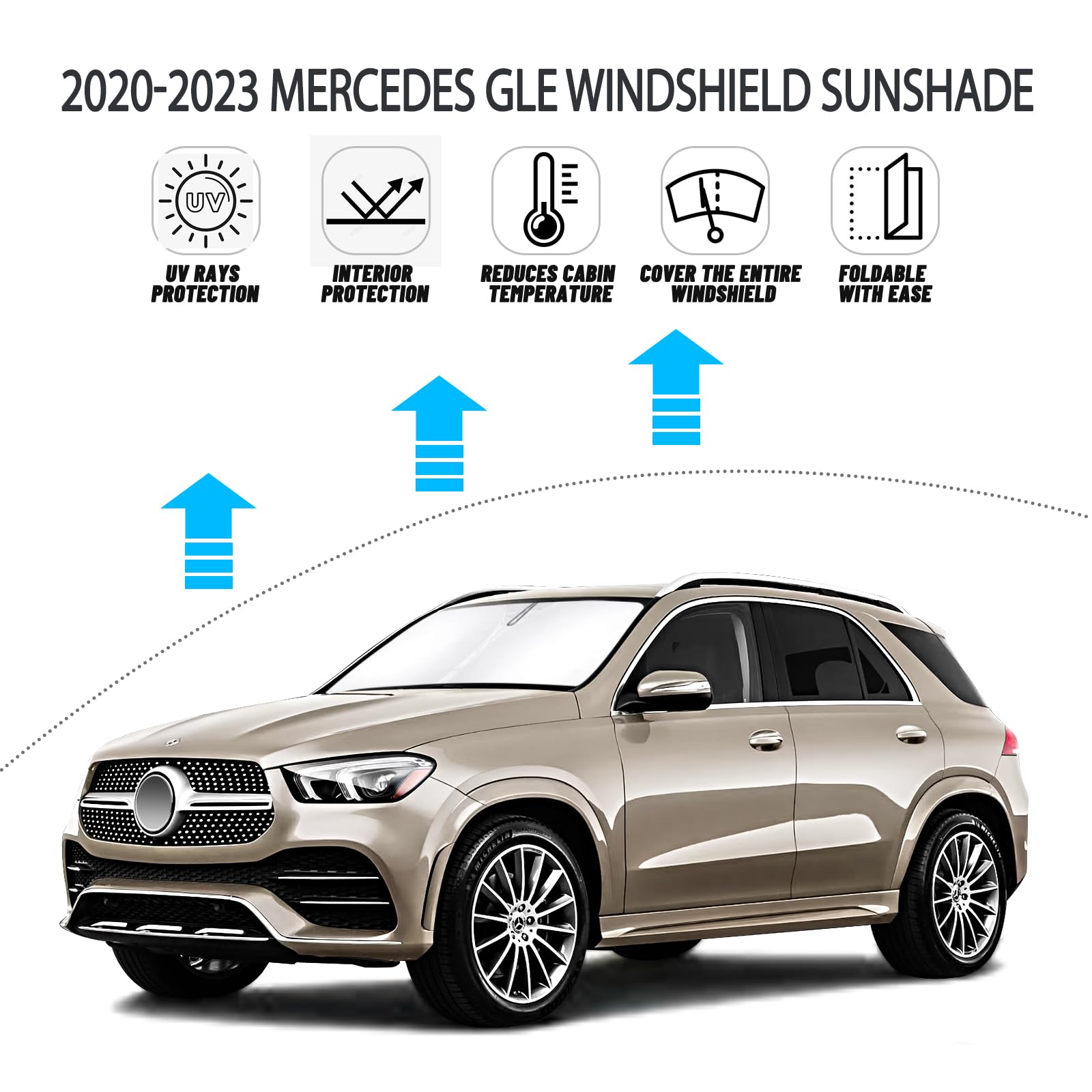 Amazon.com: D-Lumina Windshield Sun Shade for 2020 2021 2022 2023