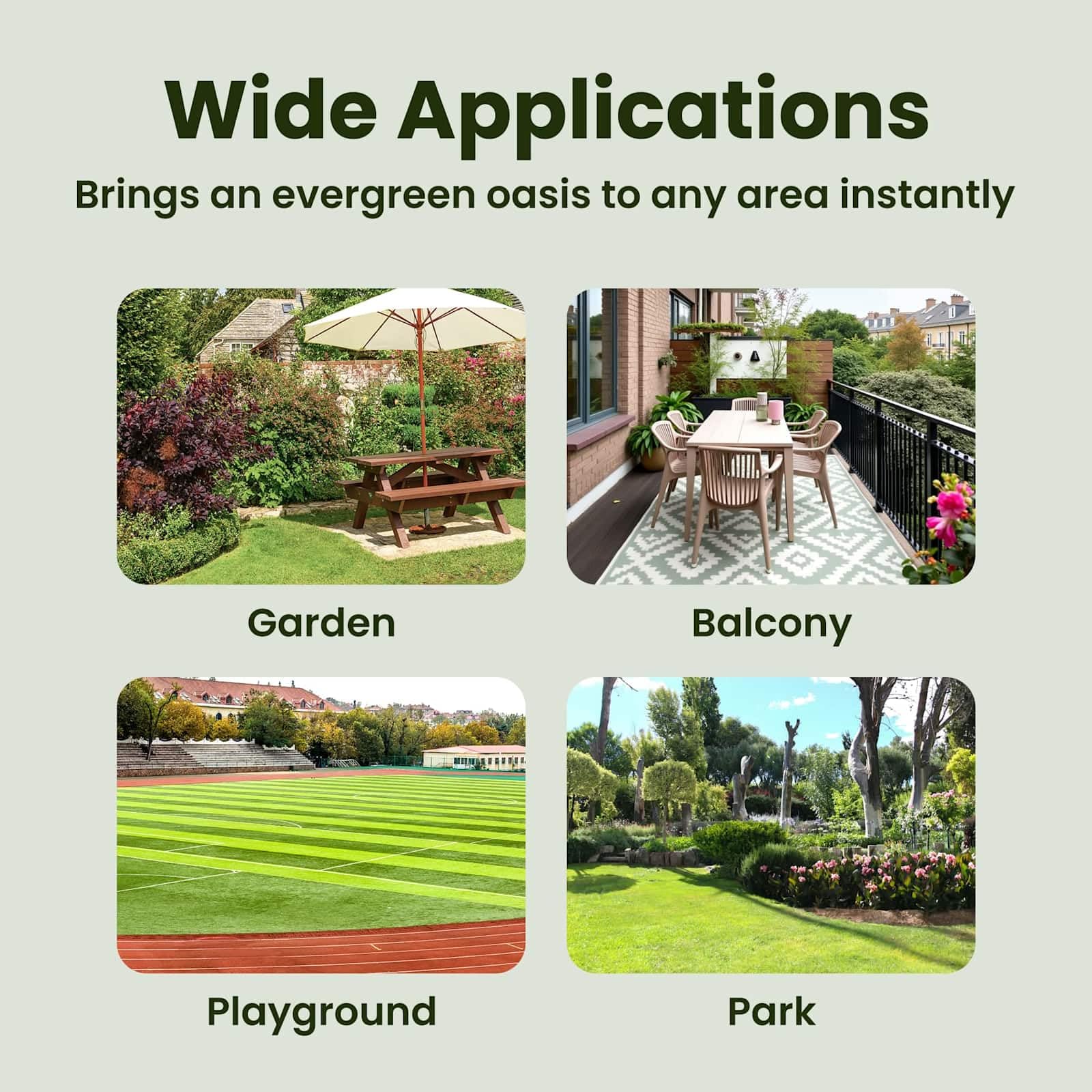 vidaXL Erba artificiale Verde 1 x 8 m, 50 mm PP e PE, Tappeto da giardino, resistente alle intemperie, per esterni, in stile erba sintetica beige, drena velocemente