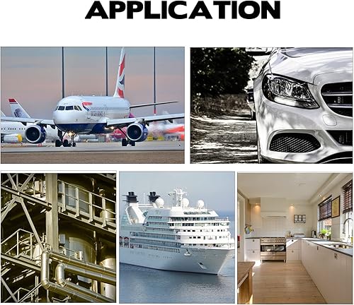 Miniatura 6 de ANSIKE Pistola de pintura LED universal para automóvil sistema de iluminación de pistola de pintura blanca y cálida de dos colores con cargador