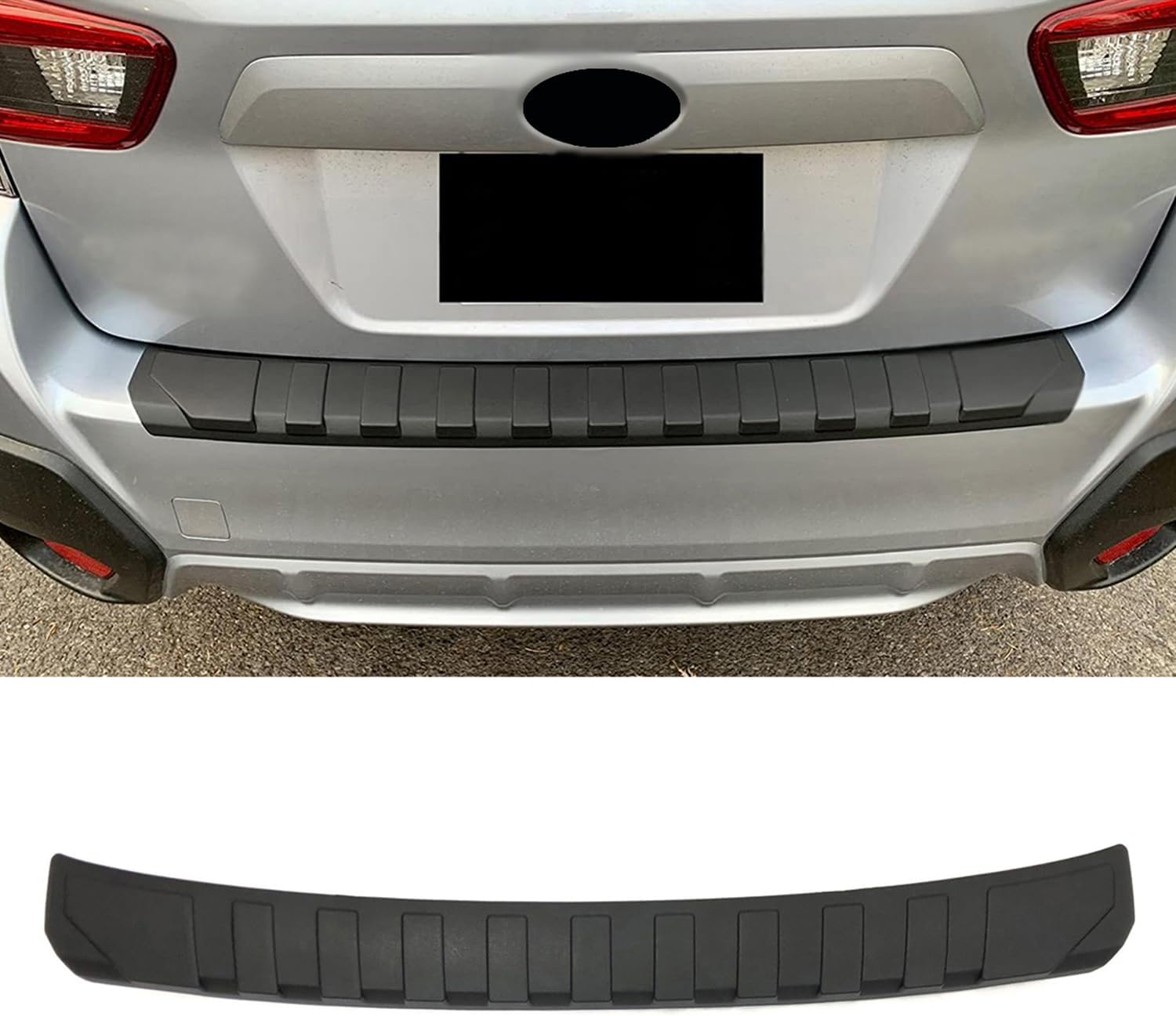 Rear Bumper Protector Guard Accessory Trim Cover Scratch Resistant Trunk Door Entry Guards Compatible with Subaru XV Crosstrek 2018 2019 2020 2021 2022 2023