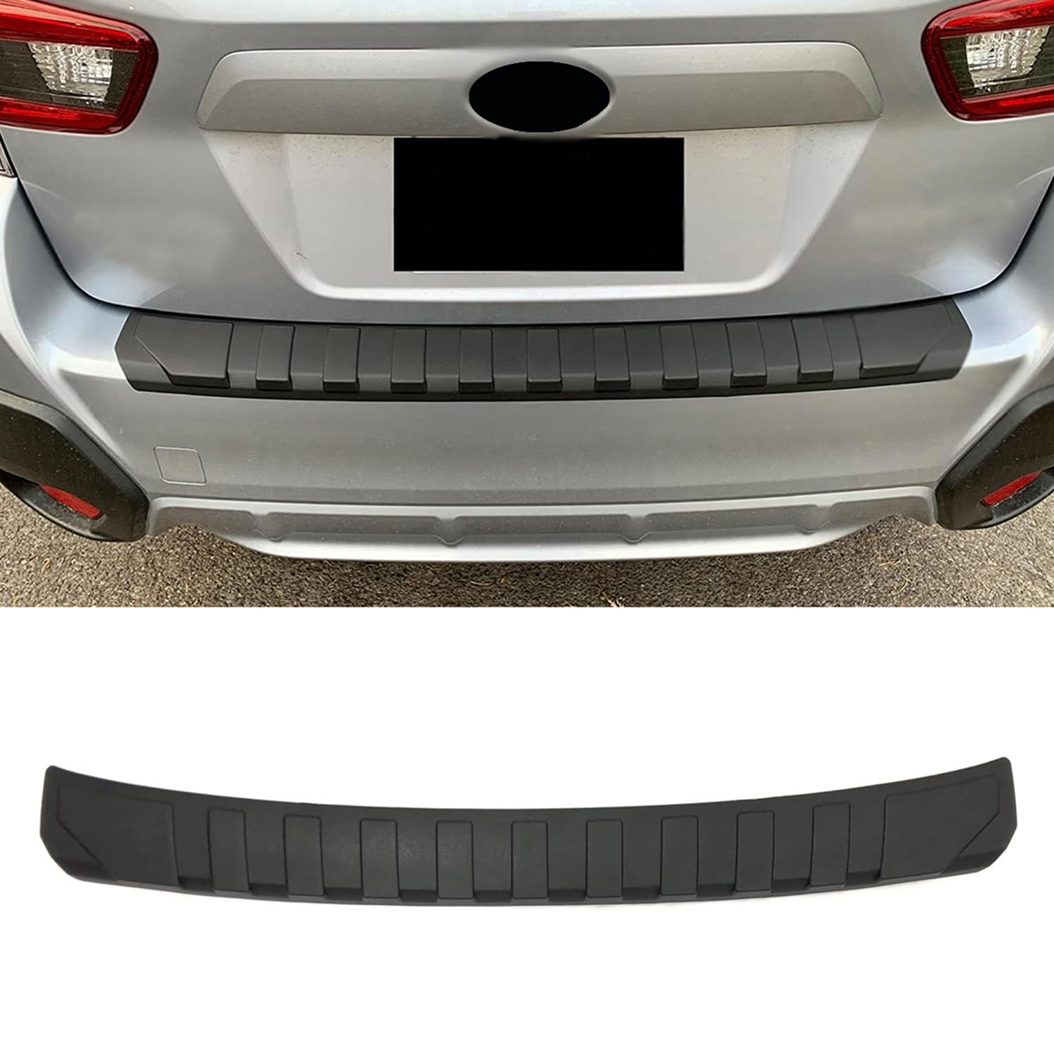 Rear Bumper Protector Guard Accessory Trim Cover Scratch Resistant Trunk Door Entry Guards Compatible with Subaru XV Crosstrek 2018 2019 2020 2021 2022 2023