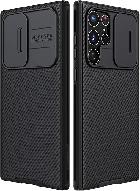 Nillkin CamShield Pro Case for Galaxy S22 Ultra 5G, [Camera Protection] with Slide Camera Cover, Slim Stylish Protective Case for Samsung Galaxy S22 Ultra 6.8" Black