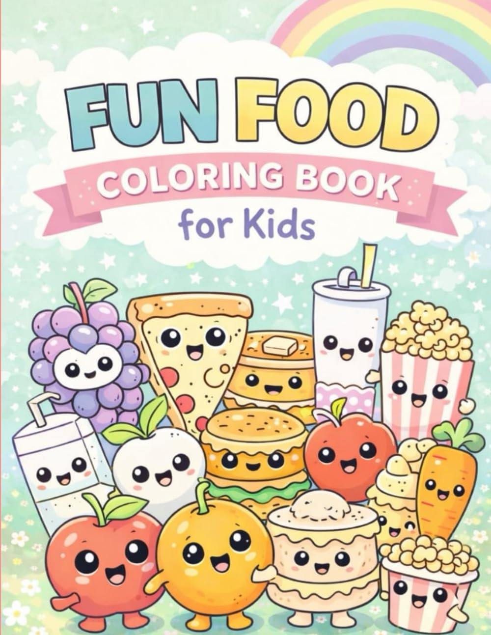 Fun Food Coloring Book for Kids: Cute and Simple Food Coloring Pages