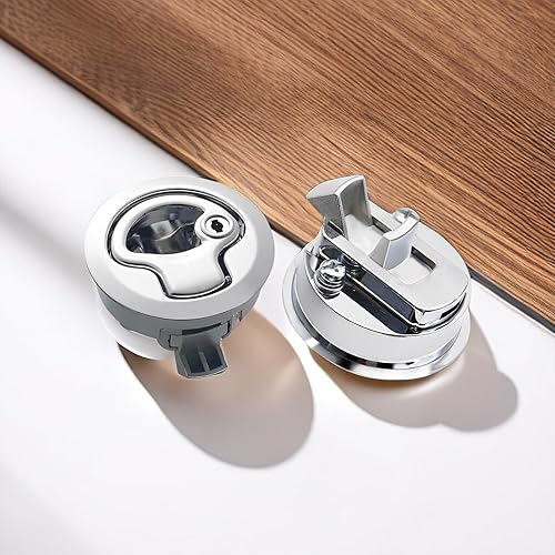 Miniatura 7 de evan Pestillo de golpe, pestillo redondo de arrastre para caravana, yates, cubierta, barco, escotilla de repuesto para 14 de pulgada de grosor,