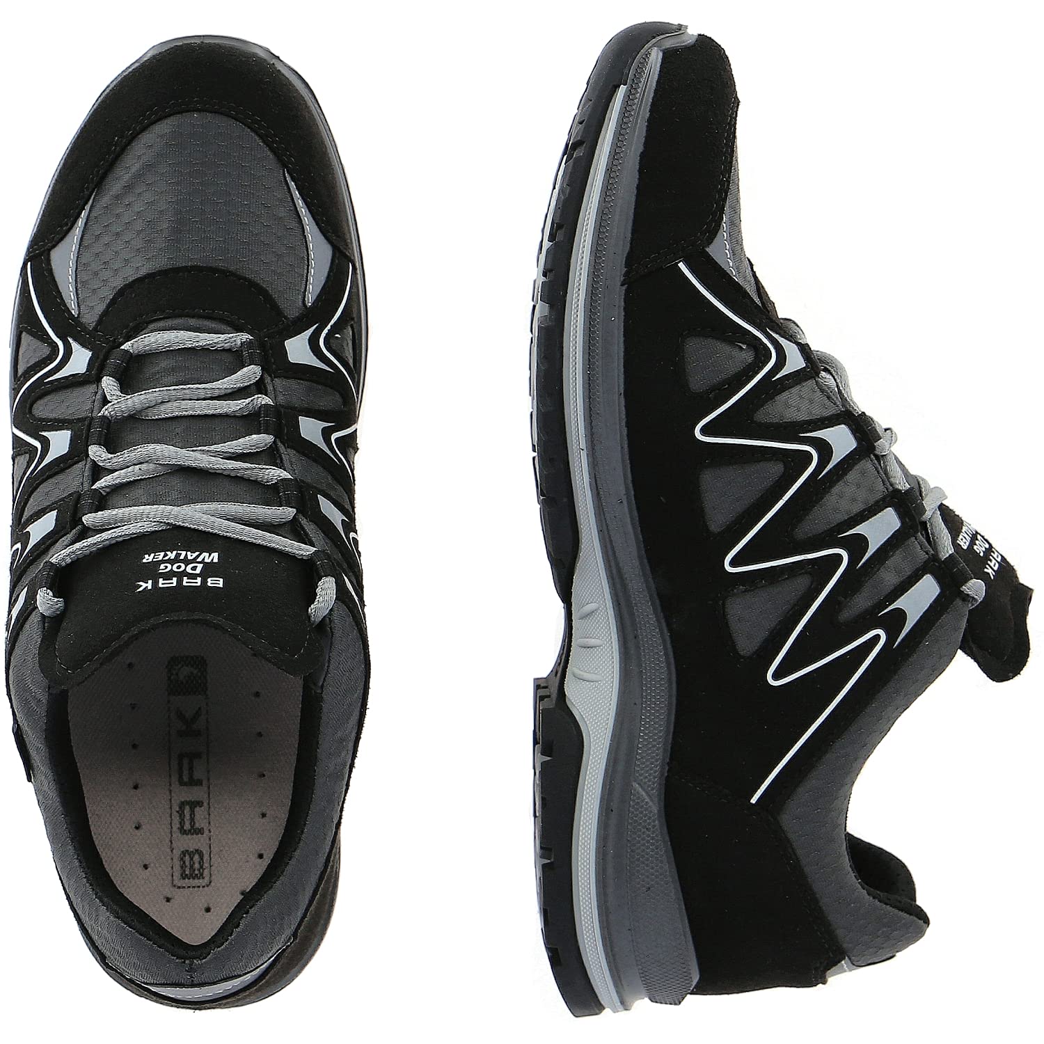 Dogwalker BARRY Sympatex Halbschuh Modell 1031, grau/schwarz, Gr. 43