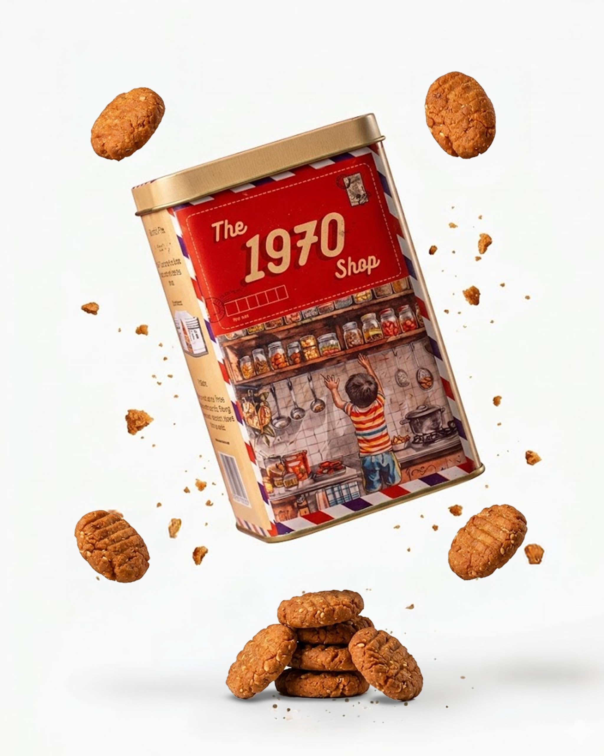 The 1970 Shop Desi Ghee Gud Thekua (No Maida) | Cookie | Aata & Jaggery | Traditional Bihari Thekua | No Maida, No Dalda | Chhath Special Homemade Style Indian Snack | 250g-image-39