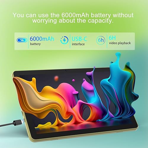 Miniatura 5 de Tableta Android 15 de 10 pulgadas, 20GB RAM 128GB ROM 2TB Expand, CPU de 2.0Ghz procesador de cuatro núcleos Tablet PC con estuche y lápiz