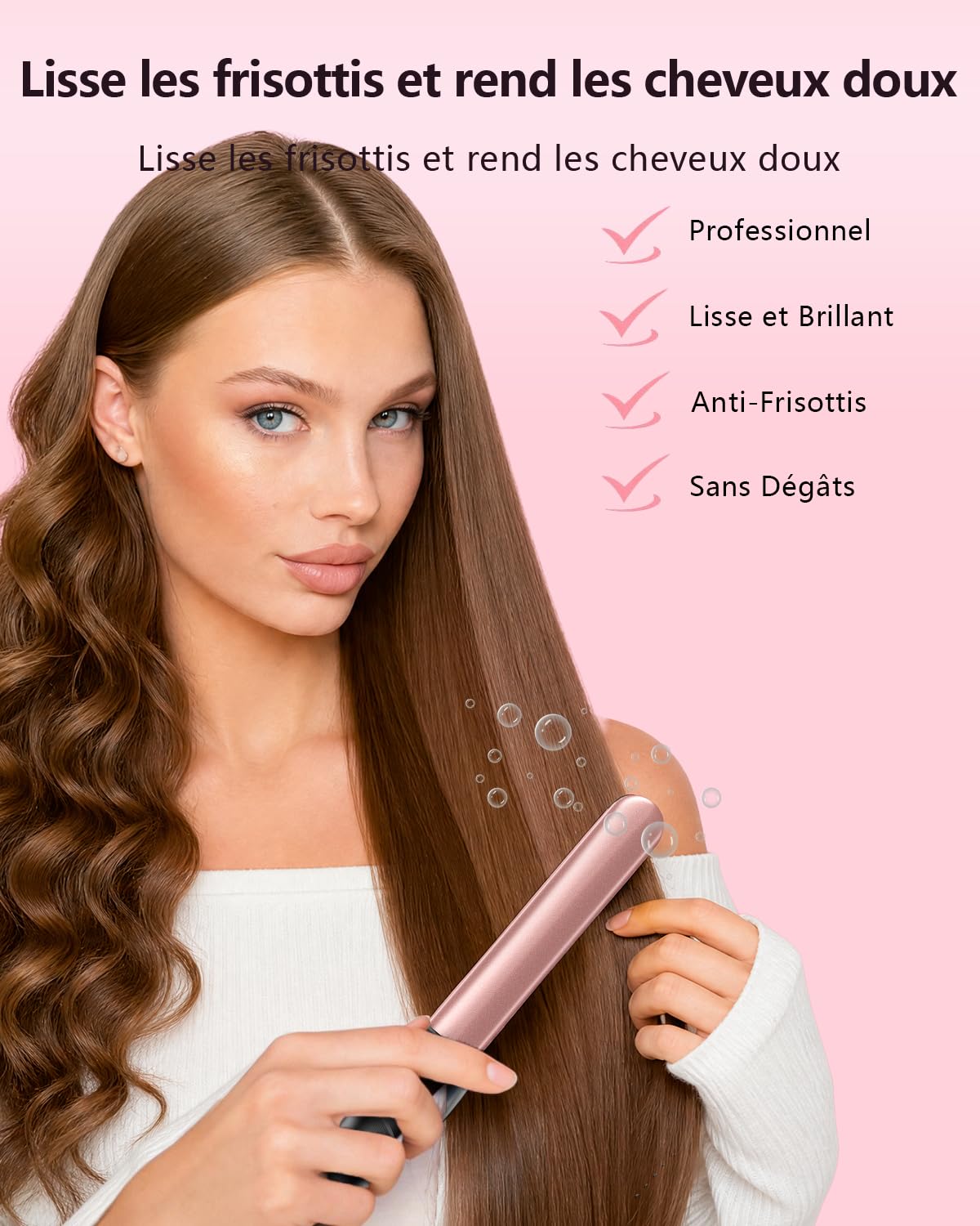 5 en 1 Fer à Boucler & Set de Ferveur à 3 Barils avec Barils Céramiques Interchangeables, Chauffe Rapide, Outils de Voyage Double Tension, Cadeau d'Anniversaire pour Femmes